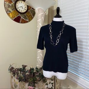 Worthington Shirt Sleeve Turtleneck Sweater